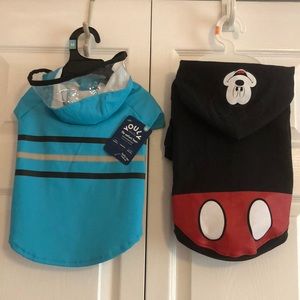 TWO ITEMS!!! Dog Raincoat & Hoodie Mickey Mouse